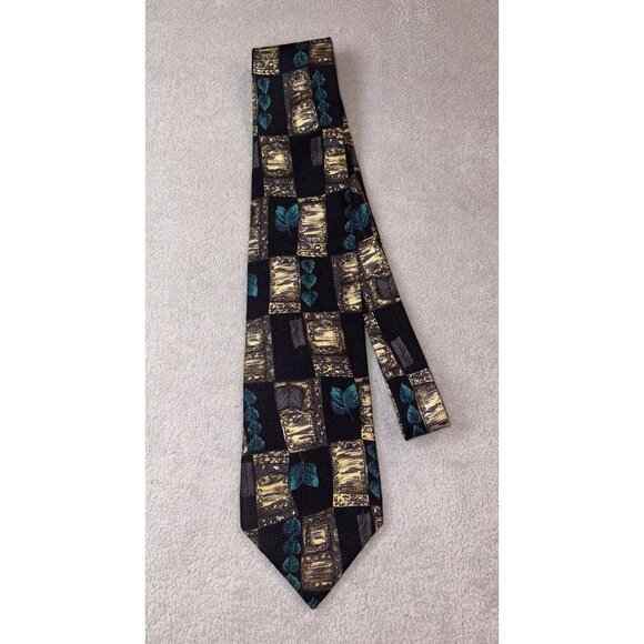 BUGATTI Men’s 100% Silk Necktie‎ Made in Italy Tie - Picture 1 of 2